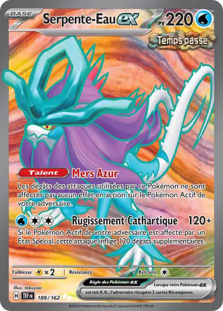 Serpente Eau Ex full art - Forces Temporelles - 189/162