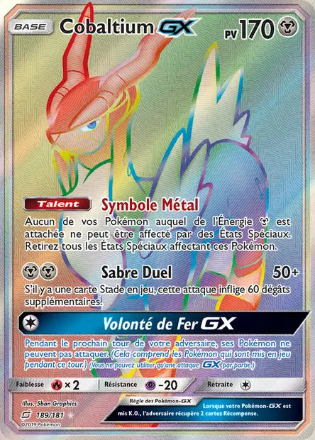 Cobaltium Gx Rainbow - Duo de choc - 189/181