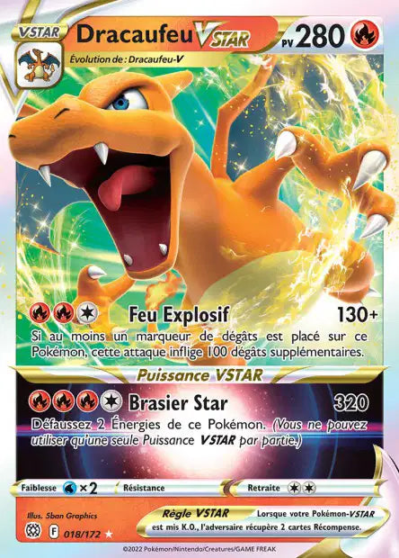 Dracaufeu Vstar - Star Etincelle  - 018/172