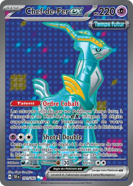 Chef-de-fer Eau Ex full art - Forces Temporelles - 191/162