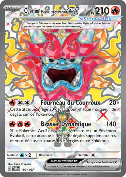 Orgerpon Masque du Fourneau Ex Full art -Mascarade Crépusculaire - 192/167