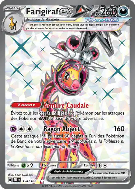 Farigiraf Eau Ex full art - Forces Temporelles - 194/162