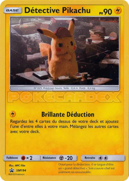 Detective Pikachu Holo - Promo Détective Pikachu  - SM194