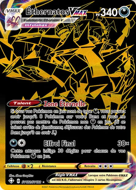 Ethernatos Vmax Gold - Destinées Radieuses - SV122/SV122