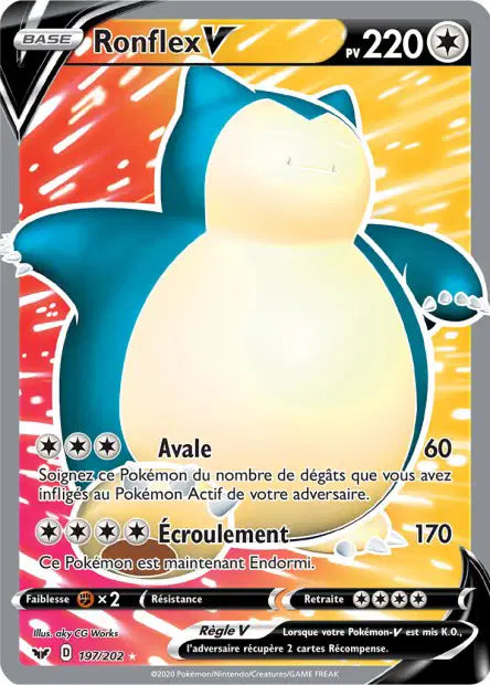 Ronflex V Full art - Epée et Bouclier - 197/202