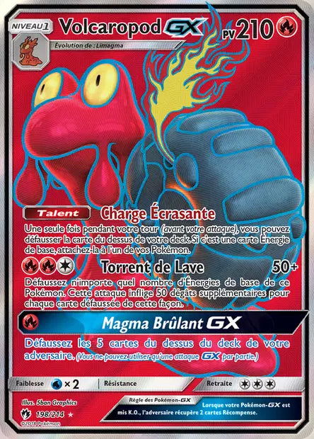 Volcaropod Gx Full art - Tonnerre Perdu - 198/214