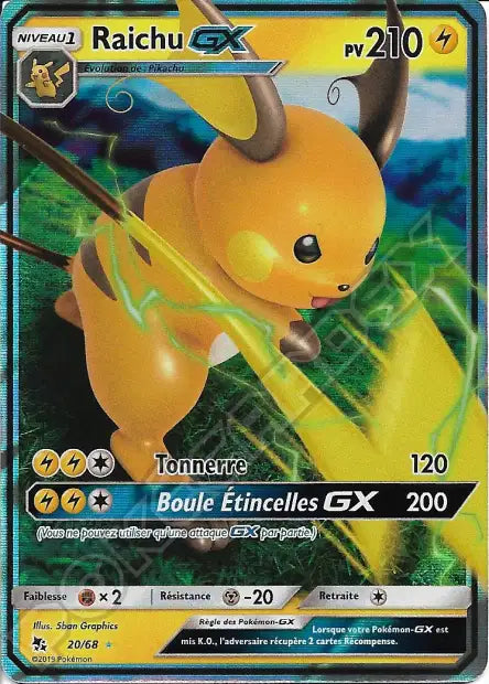 Raichu GX -  Destinée Occulte - 20/68
