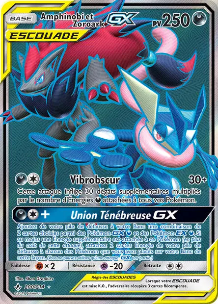 Amphinobi Et Zoroark Gx Escouade - Alliance Infaillible - 200/214