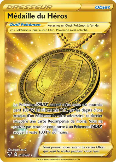 Médaille du Héro Gold - Voltage Eclatant - 201/185