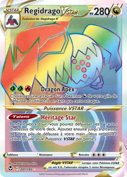 Regidrago Vstar Rainbow - Tempête argentée   - 201/195
