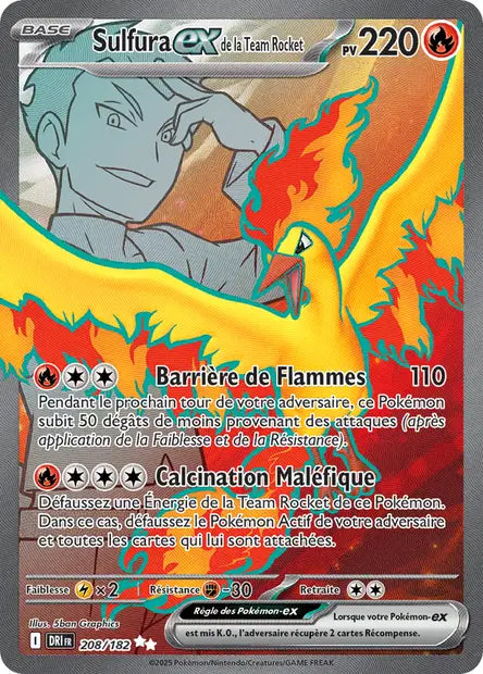Sulfura Ex Full art - Rivalités Destinées -208/182