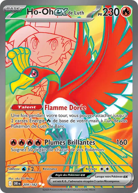 Ho-oh Ex Full art - Rivalités Destinées -209/182