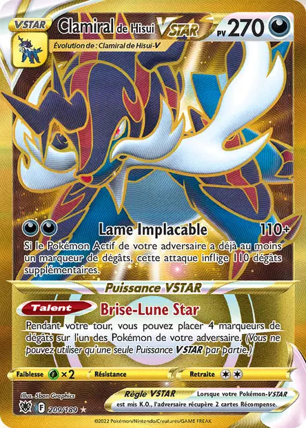 Clamiral Vstar Gold - Astres Radieux - 209/189