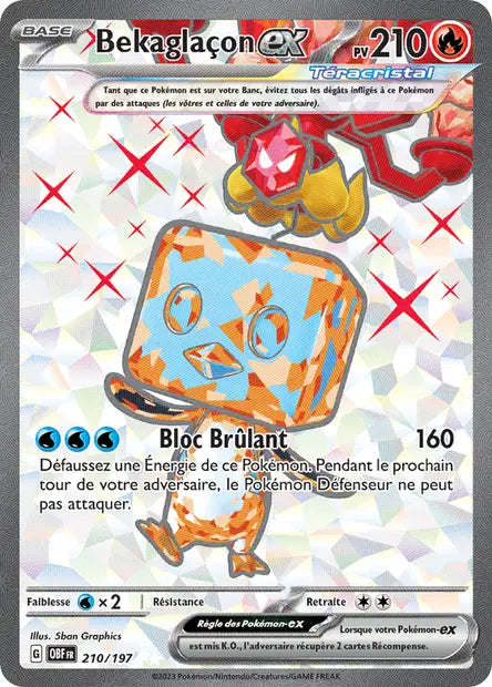 Bekaglaçon Full art -Flammes Obsidiennes - 210/197