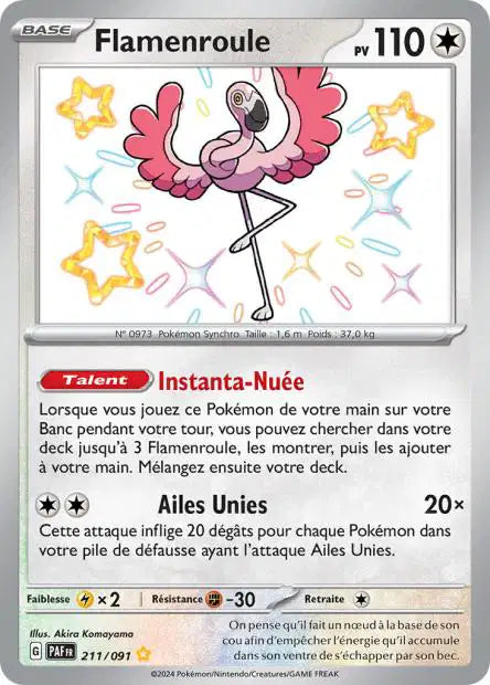 Flamenroule shiny- Destinées de Paldea - 211/091