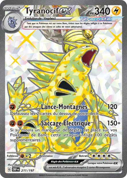 Tyranocif Full art -Flammes Obsidiennes - 211/197