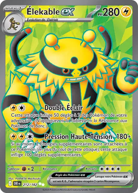 Elekable Ex Full art - Rivalités Destinées -212/182