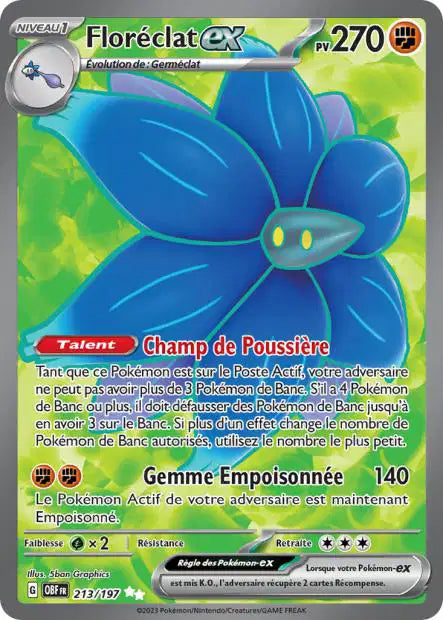 Floreclat Full art -Flammes Obsidiennes - 213/197