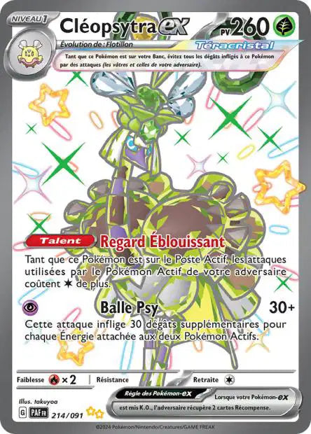 Cleopsytra Ex Shiny- Destinées de Paldea - 214/091
