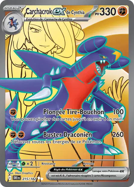 Carchacrok Ex Full art - Rivalités Destinées -215/182