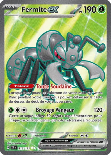 Fermite Ex Full art - Etincelles Déferlantes - 215/191