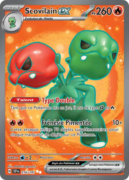 Scovilain Ex Full art - Etincelles Déferlantes - 216/191