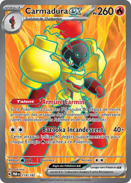 Carmadura Ex Full art - Faille Paradoxe - 218/182