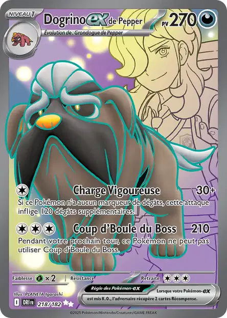 Dogrino Ex Full art - Rivalités Destinées -218/182