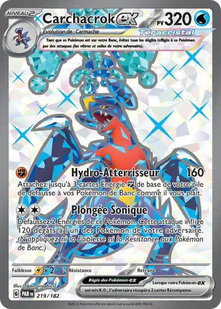 Carchacrok Ex Full art - Faille Paradoxe - 219/182
