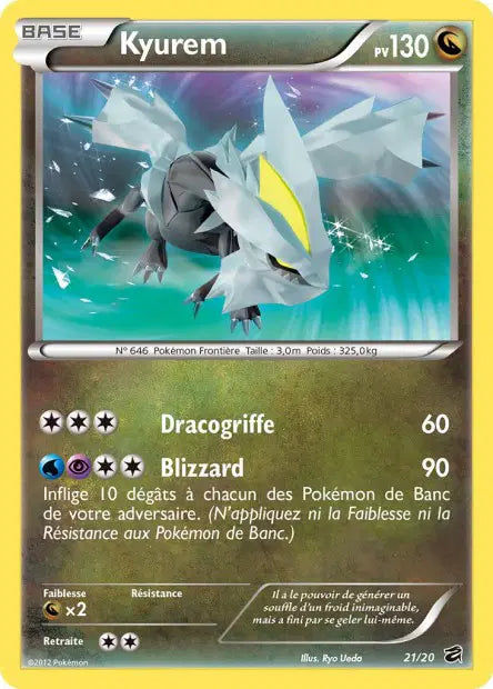 Kyurem Holo Secrète - Coffre Des Dragons  - 21/20