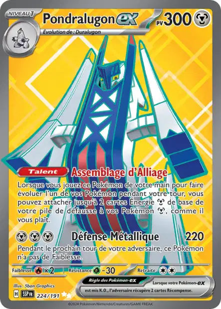 Pondralugon Ex Full art - Etincelles Déferlantes - 224/191