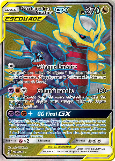 Carchacrok Et Giratina Gx Escouade - Harmonie Des Esprits - 228/236