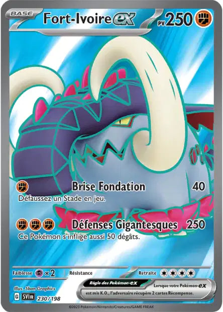 Fort Ivoire Ex Full art - Écarlate et violet - 230/198