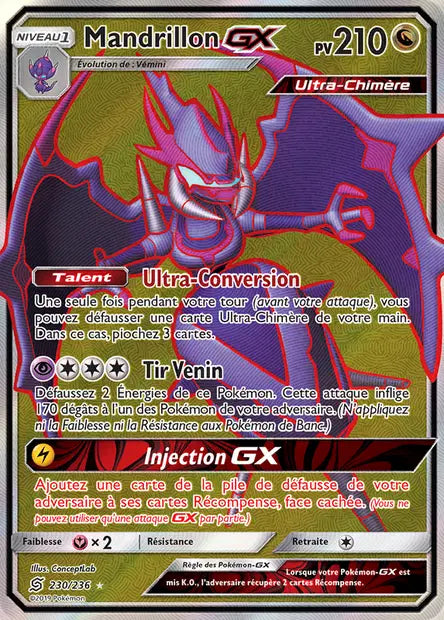 Mandrillon Gx Full art - Harmonie Des Esprits - 230/236