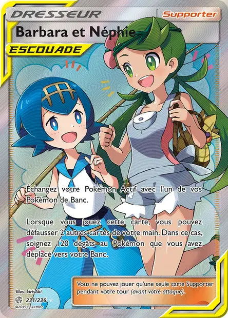 Barbara et Néphie Escouade Full art - Eclipse Cosmique -231/236