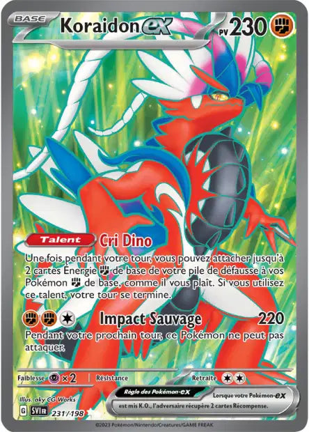 Koraidon Ex Full art - Écarlate et violet - 231/198