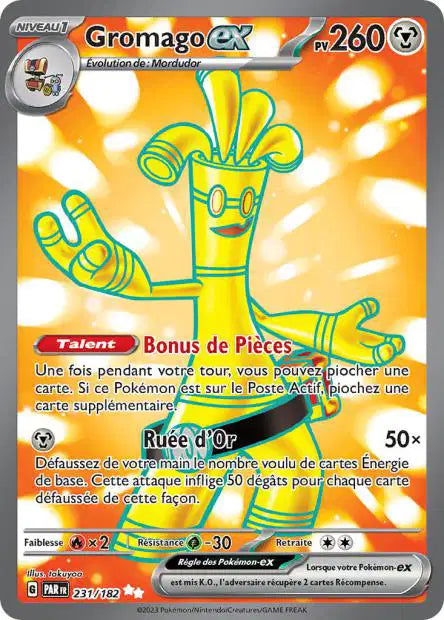 Gromago Ex Full art - Faille Paradoxe - 231/182