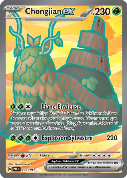 Chongjian Ex Full art - Evolution à Paldea - 232/193