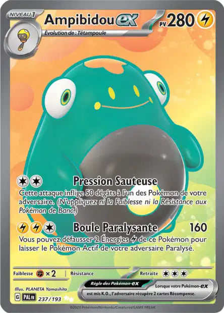 Ampibidou Ex Full art - Evolution à Paldea - 237/193