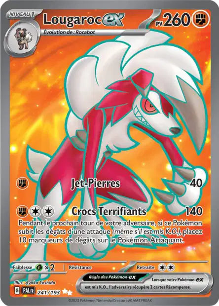 Lougaroc Ex Full art - Evolution à Paldea - 241/193