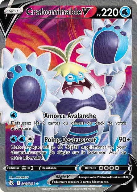 Crabominable Full art - Poing de fusion - 248/264