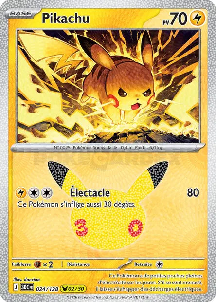 Pikachu Holo - 30e Anniversaire -024/128