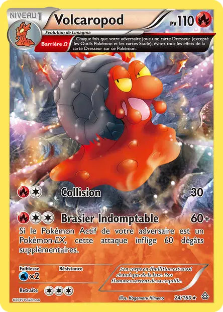 Volcanion Semi Full art holo - Xy Primo -choc - 24/160