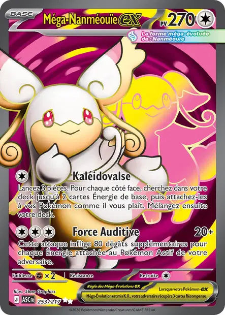 Mega Nanmeouie Ex Full art  - Héros Transcendants  - 253/217