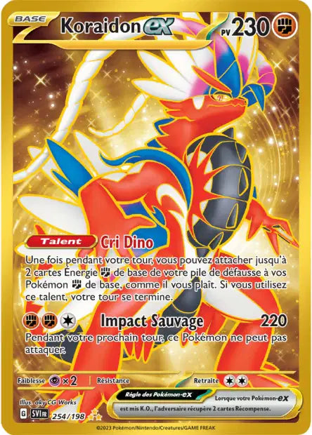 Koraidon Ex Gold - Écarlate et violet - 254/198