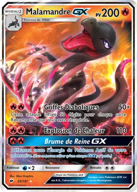 Malamandre GX - Ombres Ardentes -  25/147