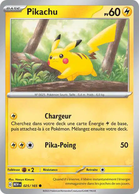 Pikachu holo - 151 - 025/165