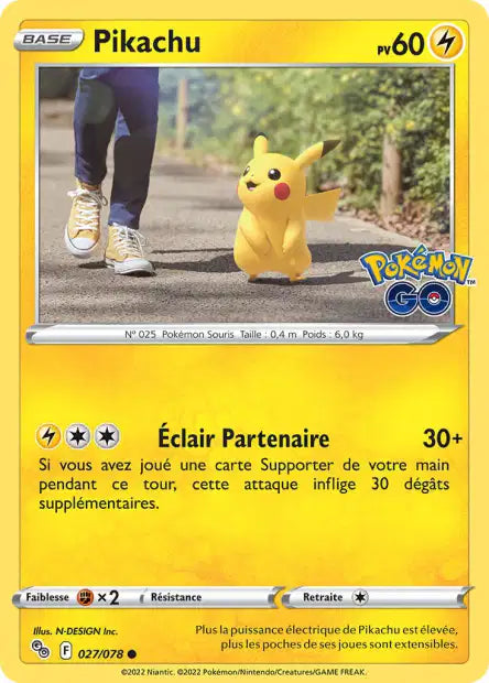 Pikachu  - Pokemon Go - 027/078