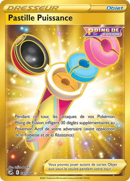 Pastille Puissance Gold - Poing de fusion - 281/264