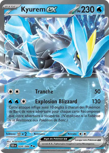 Kyurem Ex - Foudre Noire - 028/086